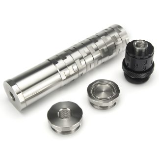 7″L 1.5″OD Dodecagonal Stainless Steel Modular Solvent Trap 5/8×24+1/2×28 1.375×24 MST+ 13.5x1LH,1/2×28,9/16×24,.578×28 Booster - Polymer80 Builds